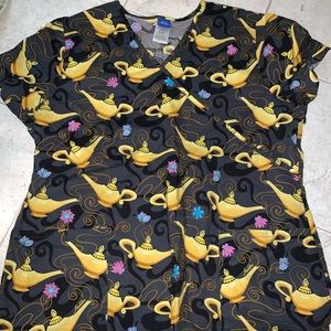 Disney Aladdin Scrub Top XL!